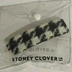 Stoney Clover Lane Houndstooth Hair Clip Black